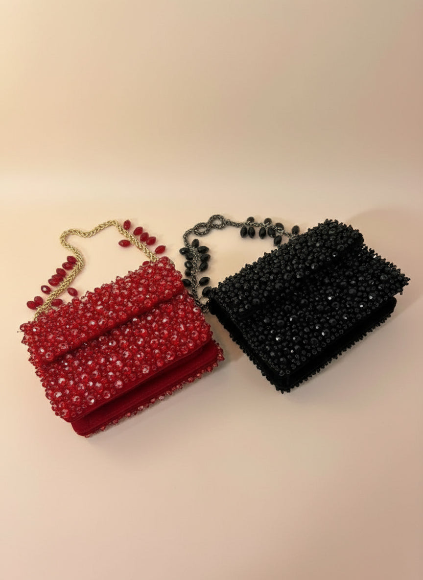 The Crimson Royale Clutch – Crafted for the Grand Indian Soirée