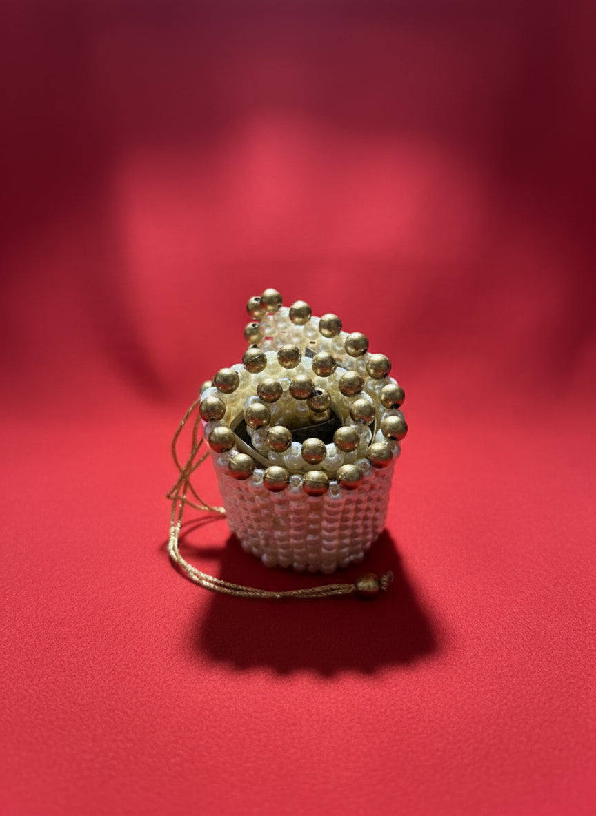 Handcrafted Pearl Wedding Lifafa | Unique Money Envelope | House of Madhulika