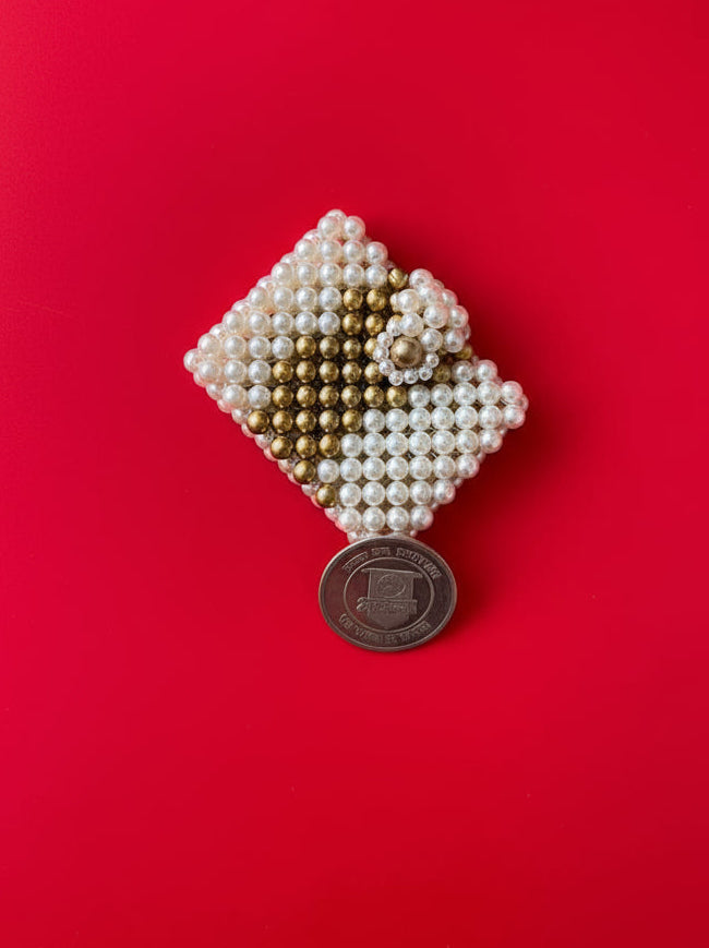 Handcrafted Pear Envelope Pouch for Silver Coin and Money | House of Madhulika