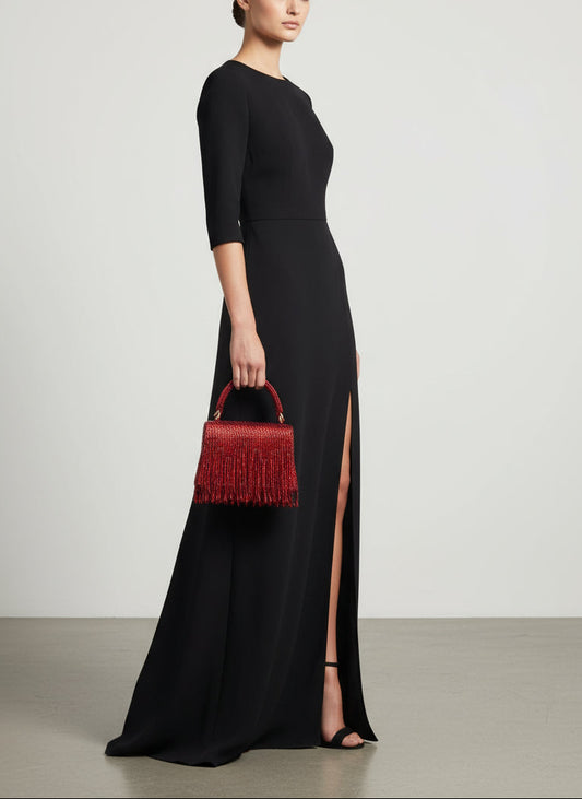 The Scarlet Bloom Red Clutch – A Festive Muse of Modern Elegance