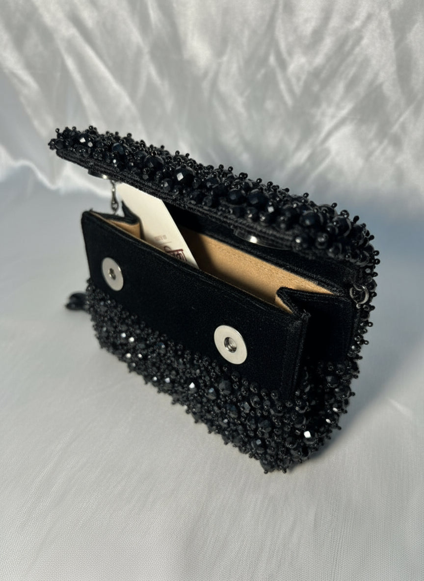 The Black Royale Clutch – Crafted for the Grand Indian Soirée